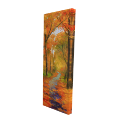 Autumn trail in the forest