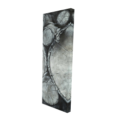 Toile 16 x 48 - 3D - Bûches de bois empilées