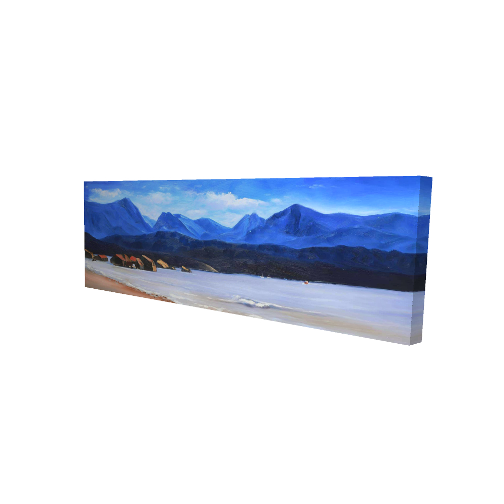 Toile 16 x 48 - 3D - Calmes remous d'écosse
