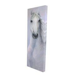 Cheval blanc puissant