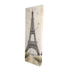 Eiffel tower with flying birds