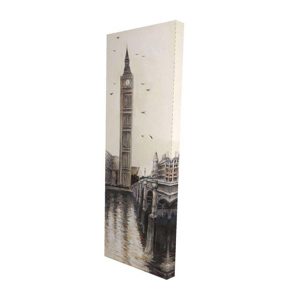 Canvas 16 x 48 - 3D - Big ben in london
