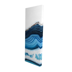 Canvas 20 x 60 - 3D - Blue geode profile