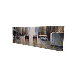 Cars in the morning rain