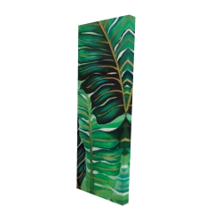 Canvas 16 x 48 - 3D - Several exotic plant leaves