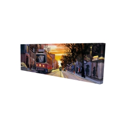 Coucher de soleil une rue torontoise