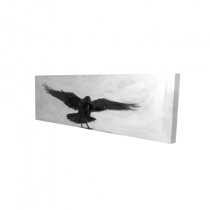 Crow in flight