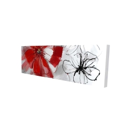 Red & gray flowers