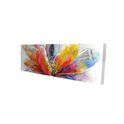 Canvas 16 x 48 - 3D - Abstract flower with texture