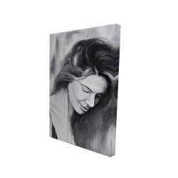 Canvas 24 x 36 - 3D - Smiling woman portrait