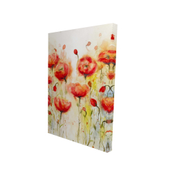 Jardin de fleurs rouge