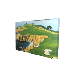 Canvas 24 x 36 - 3D - Pebble beach golf links