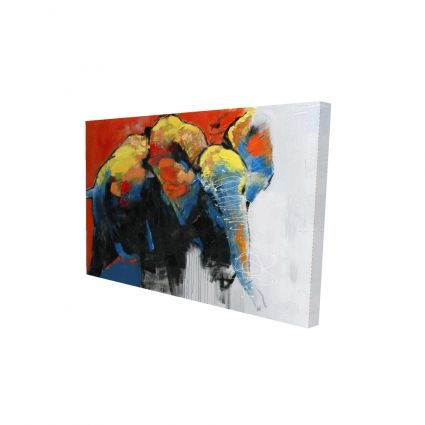 Colorful abstract moving elephant