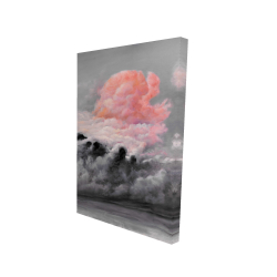 Canvas 24 x 36 - 3D - Pink clouds