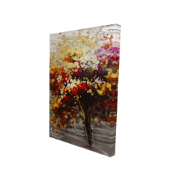 Canvas 24 x 36 - 3D - Abstract colorful tree
