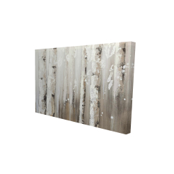 Bouleaux blanc sur fond gris