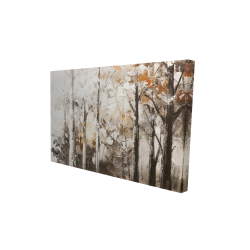 Forêt blanche abstraite