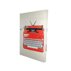 Red typewritter machine
