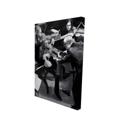 Symphony orchestra performing