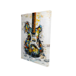Abstract colorful guitar