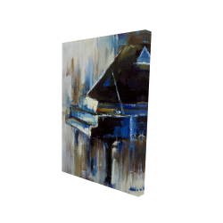 Abstract grand piano