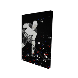 Hockey player ready for action
