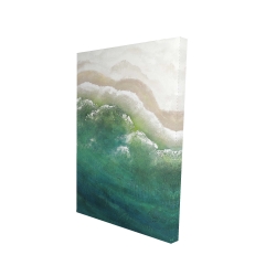 Canvas 24 x 36 - 3D - Turquoise sea