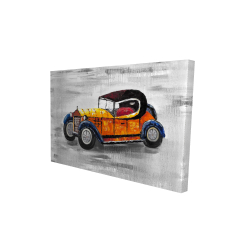 Jouet de voiture vintage jaune