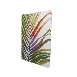 Watercolor tropical palm leave