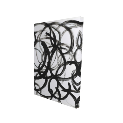 Canvas 24 x 36 - 3D - Abstract curly lines