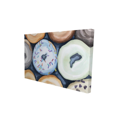 Watercolor doughtnuts with icing