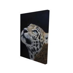 Realistic leopard face