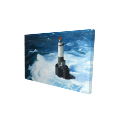 Vagues déchaînées sur le phare