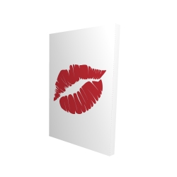 Red lipstick mark