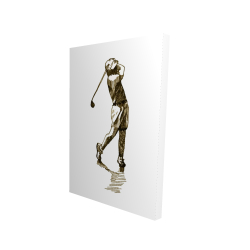 Illustration of a golfer