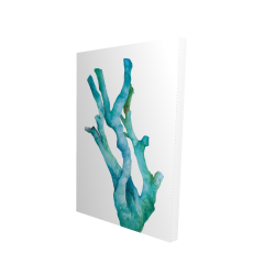 Canvas 24 x 36 - 3D - Small watercolor sea coral