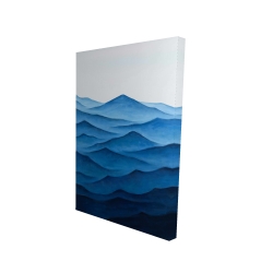 Canvas 24 x 36 - 3D - Dark calm ocean waves