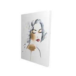 Canvas 24 x 36 - 3D - Classic woman watercolor