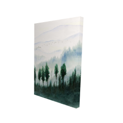 Landscape in watercolor