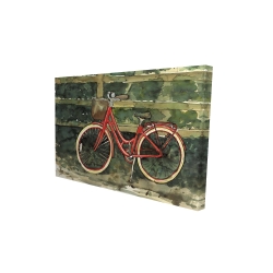 Randonnée dans les bois en bicyclette