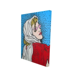 Canvas 24 x 36 - 3D - Pop art woman