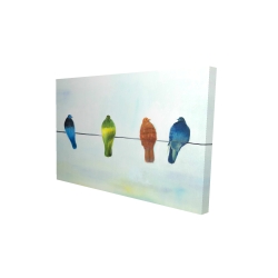 Perched abstract birds
