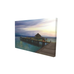 Boardwalk with sunset