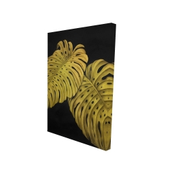 Feuille monstera doré