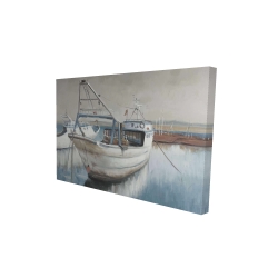 Canvas 24 x 36 - 3D - Fishing boat desatured