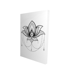 Ornement d'un lotus ethnique
