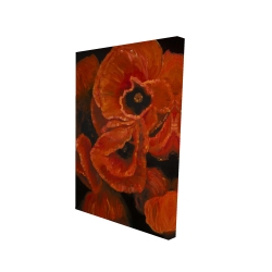 Canvas 24 x 36 - 3D - Poppy bouquet