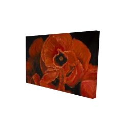 Canvas 24 x 36 - 3D - Poppy bouquet