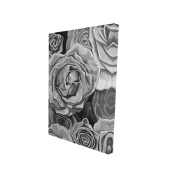 Roses en tons de gris
