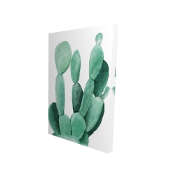 Watercolor paddle cactus